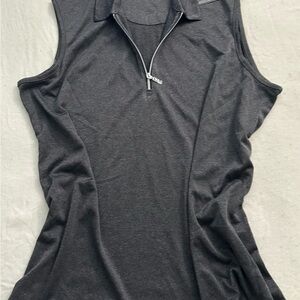 Callaway Charcoal Sleeveless Tank with Zipper